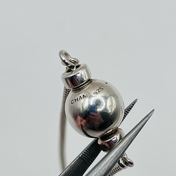 Swarovski Cham Crystal Necklace 925 Sterling Silver - Picture 4 of 6